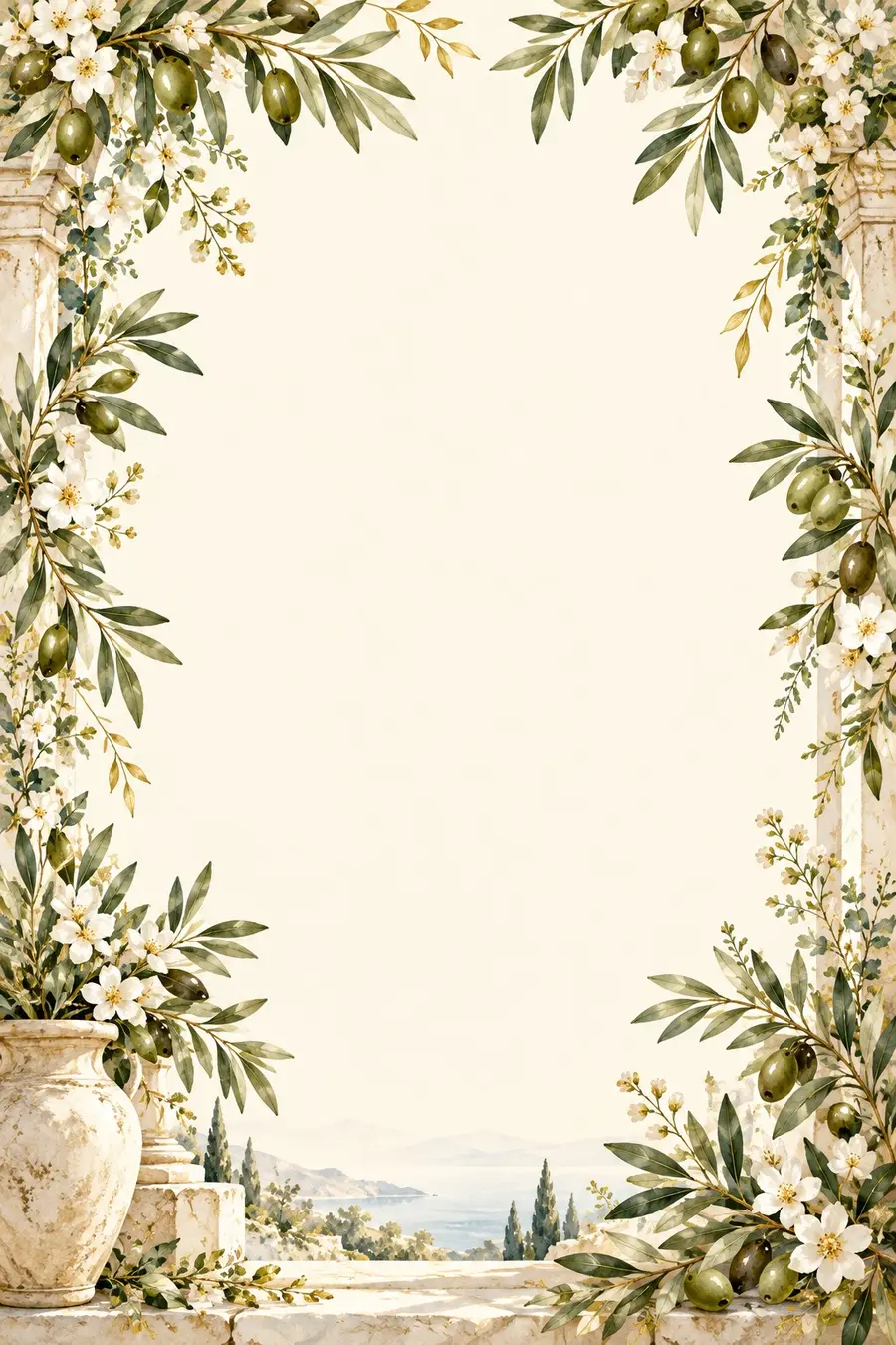 Botanical Mediterranean artwork